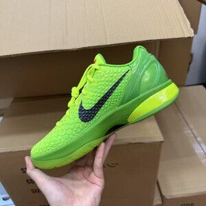 NIKE ZOOM KOBE VI. Fluorescents vert,/atomic red D'un vert Fluorescents